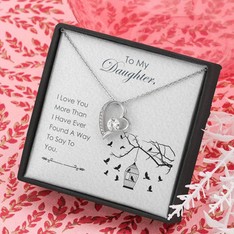 To My Daughter Forever Love Necklace - Thegiftio UK