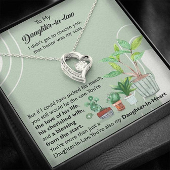 To My Daughter In Law - Daughter In Heart - Forever Love Necklace - Thegiftio UK
