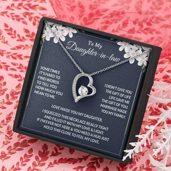 To My Daughter-In-Law - Forever Love Necklace - Thegiftio UK