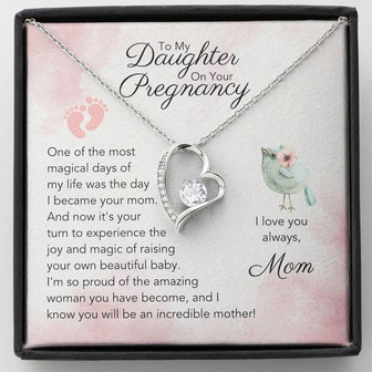To My Daughter On Your Pregnancy - Forever Love Necklace - Thegiftio UK