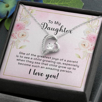 To My Daughter One Of The Greatest Joys Forever Love Necklace - Thegiftio UK