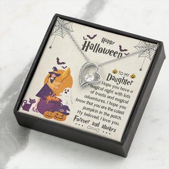 Halloween Gift To Daughter From Mom, Dad, Halloween Gift Idea, To My Daughter Witch - Thegiftio