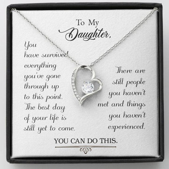 To My Daughter You Can Do This Forever Love Necklace - Thegiftio UK