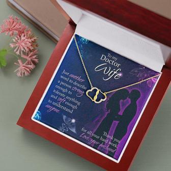 To My Doctor Wife, Forever Love Necklace, Personalized Gift For Doctor Wife, From Husband - Thegiftio UK