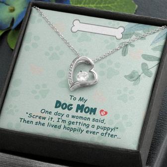To My Dog Mom One Day Forever Love Necklace