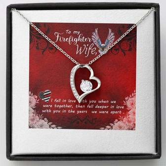 To My Firefighter Wife - Forever Love Necklace - Surprise Your Loved One With This Gorgeous Gift Today! - Thegiftio