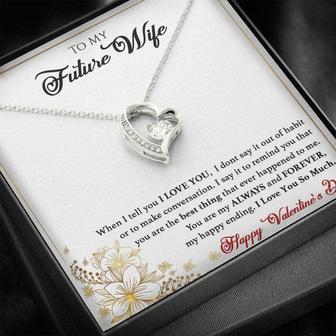 To My Future Wife - Forever Love Necklace - You Are The Best Thing To Ever Happen To Me - Thegiftio UK