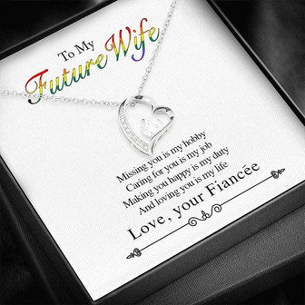 To My Future Wife - Missing You Is My Hobby - Forever Love Necklace - Thegiftio UK