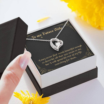 To My Future Wife - Never Find The Words Forever Love Necklace - Thegiftio