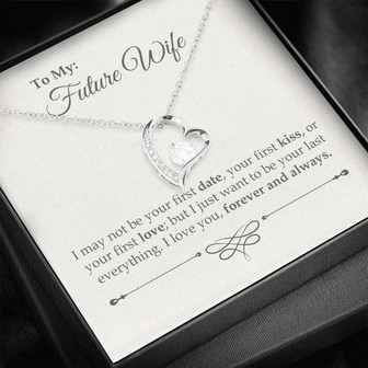 To My Future Wife Forever Love Necklace With Message Card - Thegiftio UK