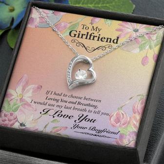 To My Girlfriend - My Last Breath - Forever Love Necklace - Thegiftio