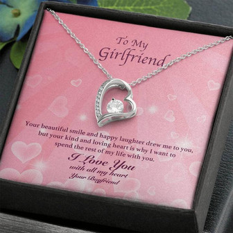 To My Girlfriend - Your Beautiful Smile - Forever Love Necklace - Thegiftio