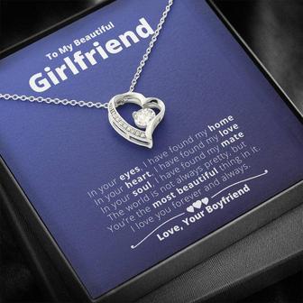 To My Girlfriend - You’Re The Most Beautiful Thing - Forever Love Necklace