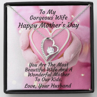 To My Gorgeous Wife - Happy Mother's Day- Forever Love Necklace - Thegiftio UK