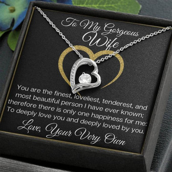 To My Gorgeous Wife - The Beautiful Forever Love Necklace - Thegiftio UK