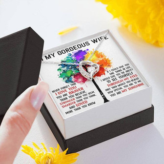 To My Gorgeous Wife How Special You Are To Me Gift For Wife Forever Love Necklace - THEGIFTIO
