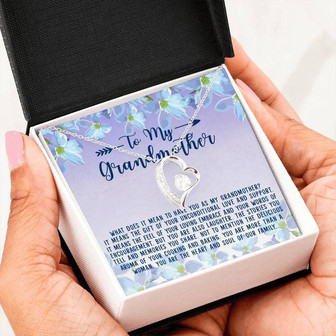 To My Grandmother Birthday Anniversary Gift – Forever Love Necklace - Thegiftio UK