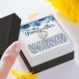 To My Grandmother Grandma Gifts Forever Love Necklace - Thegiftio UK