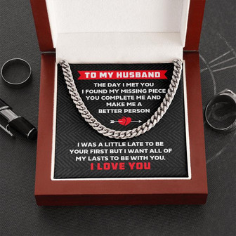 To My Husband - Cuban Link Chain - Thegiftio UK
