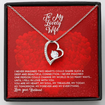 To My Lovely Wife-Forever Love Necklace - Thegiftio UK