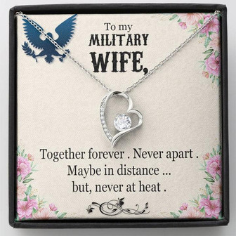 To My Military Wife - Forever Love Necklace  - Thegiftio UK