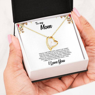 To My Mom - Forever Love Necklace - Flcm05g - Thegiftio UK