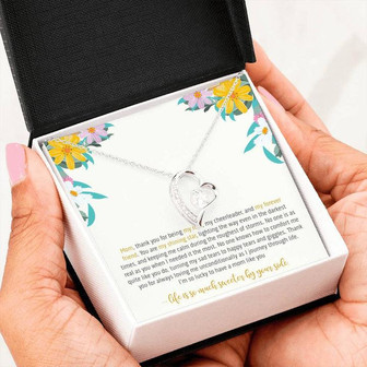 To My Mom - Forever Love Necklace With Message Card - Thegiftio UK