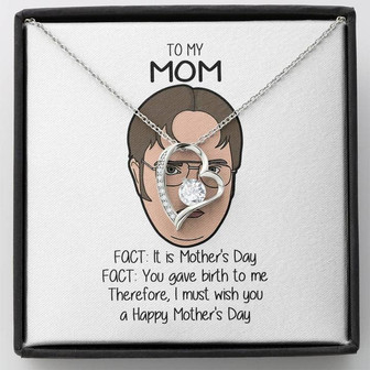 To My Mom - You Gave Birth To Me - Forever Love Necklace - Thegiftio UK