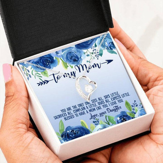 To My Mom Birthday Anniversary Gift – Forever Love Necklace - Thegiftio UK