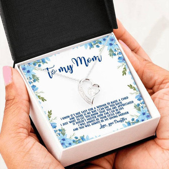 To My Mom Birthday Anniversary Gift – Forever Love Necklace - Thegiftio UK