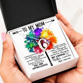 To My Mom Birthday, Anniversary Or Any Occasion Gifts - Forever Love Necklace - Thegiftio