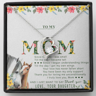 To My Mom Forever Love Necklace Gift From Daughter - Thegiftio UK