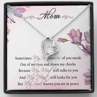 To My Mom Forever Love Necklace Message Card - Thegiftio UK