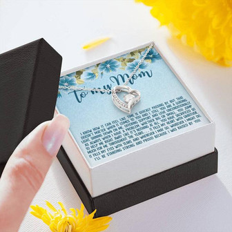 To My Mom From Daughter Gift Forever Love Necklace - Thegiftio UK