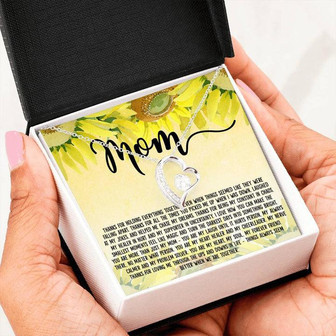 To My Mom Mother Birthday Anniversary Gifts – Forever Love Necklace - Thegiftio UK
