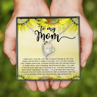 To My Mom Mother's Day Gift For Mom From Daughter - Forever Love Necklace - Thegiftio