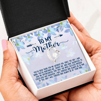 To My Mother Birthday Anniversary Gifts – Forever Love Necklace - Thegiftio UK