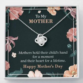 To My Mother, Hearts For A Lifetime Love Knot Necklace (Mother's Day Special) - Seseable