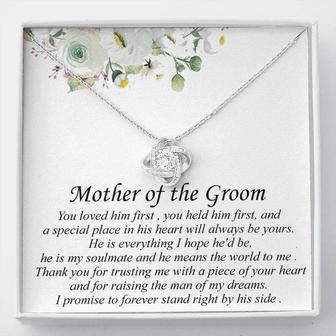 To My Mother Of The Groom | Love Knot Necklace - Seseable