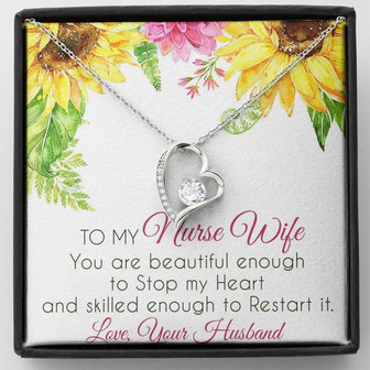 To My Nurse Wife Forever Love Necklace Mother's Day Gift From Husband - Thegiftio UK