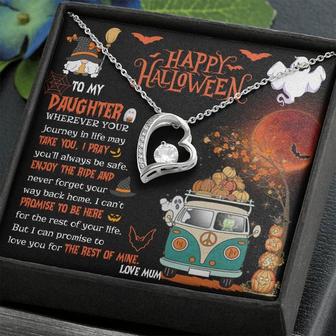 To My Pumpkin - Dazzling Forever Love Necklace + Halloween Gift Card Set