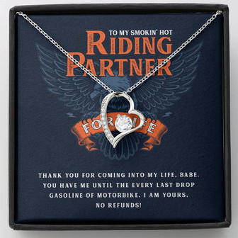 To My Riding Partner For Life, I'm Yours No Refunds - Forever Love Necklace