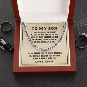 To My Son - Cuban Link Chain Necklace - Thegiftio UK