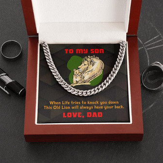 To My Son - Cuban Link Chain - Thegiftio UK