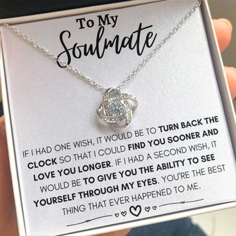 To My Soulmate ❤️ - Love Knot Necklace - Thegiftio UK