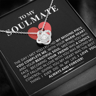 To My Soulmate - Love Knot Necklace - Thegiftio UK