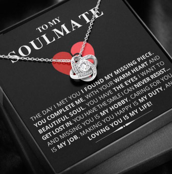 To My Soulmate - Love Knot Necklace - Thegiftio UK