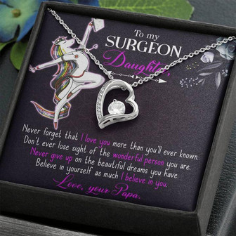 To My Surgeon Daughter - Belive In Yourself As Much I Believe In Your - Forever Love Necklace - Thegiftio UK