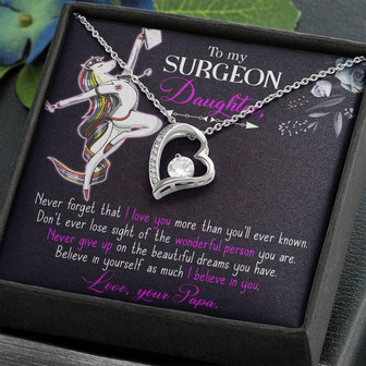 To My Surgeon Daughter - Belive In Yourself As Much I Believe In Your - Forever Love Necklace - Thegiftio UK