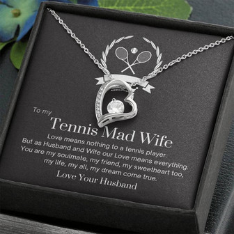To My Tennis Mad Wife - Forever Love Necklace - Thegiftio UK
